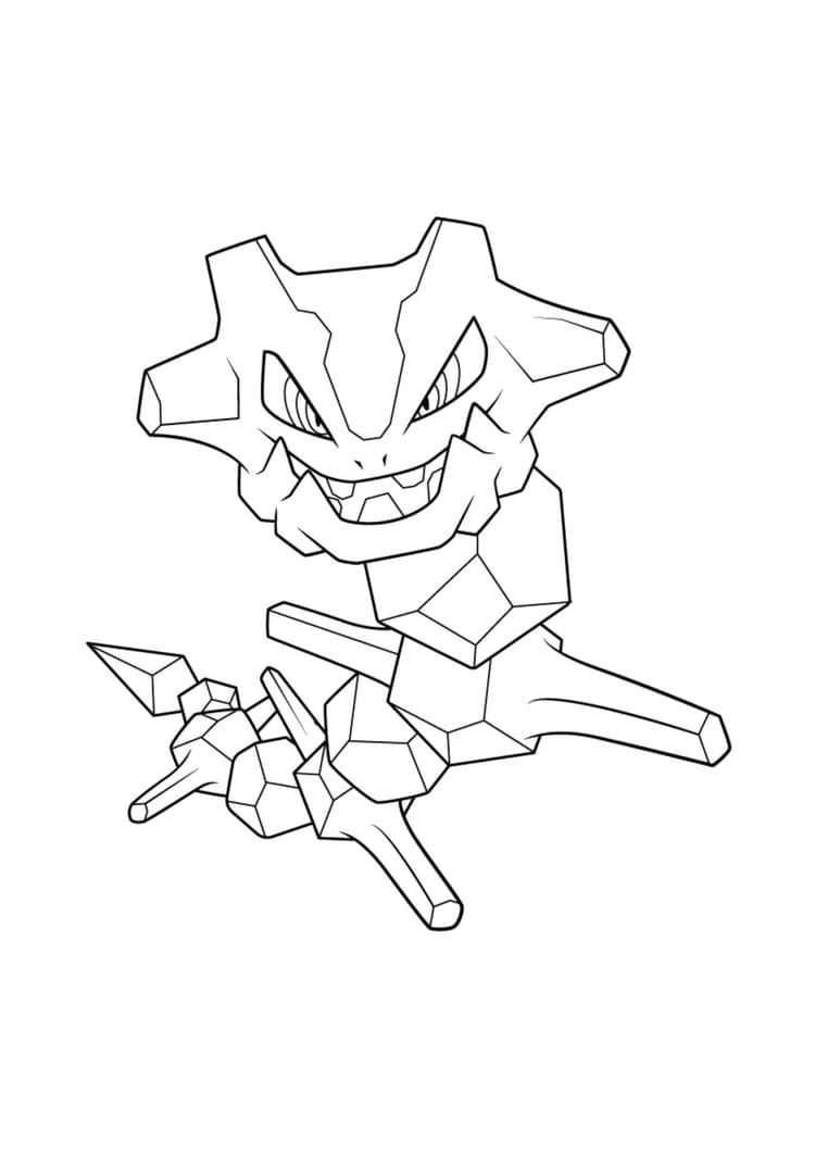 Coloriage Steelix (A4) à imprimer