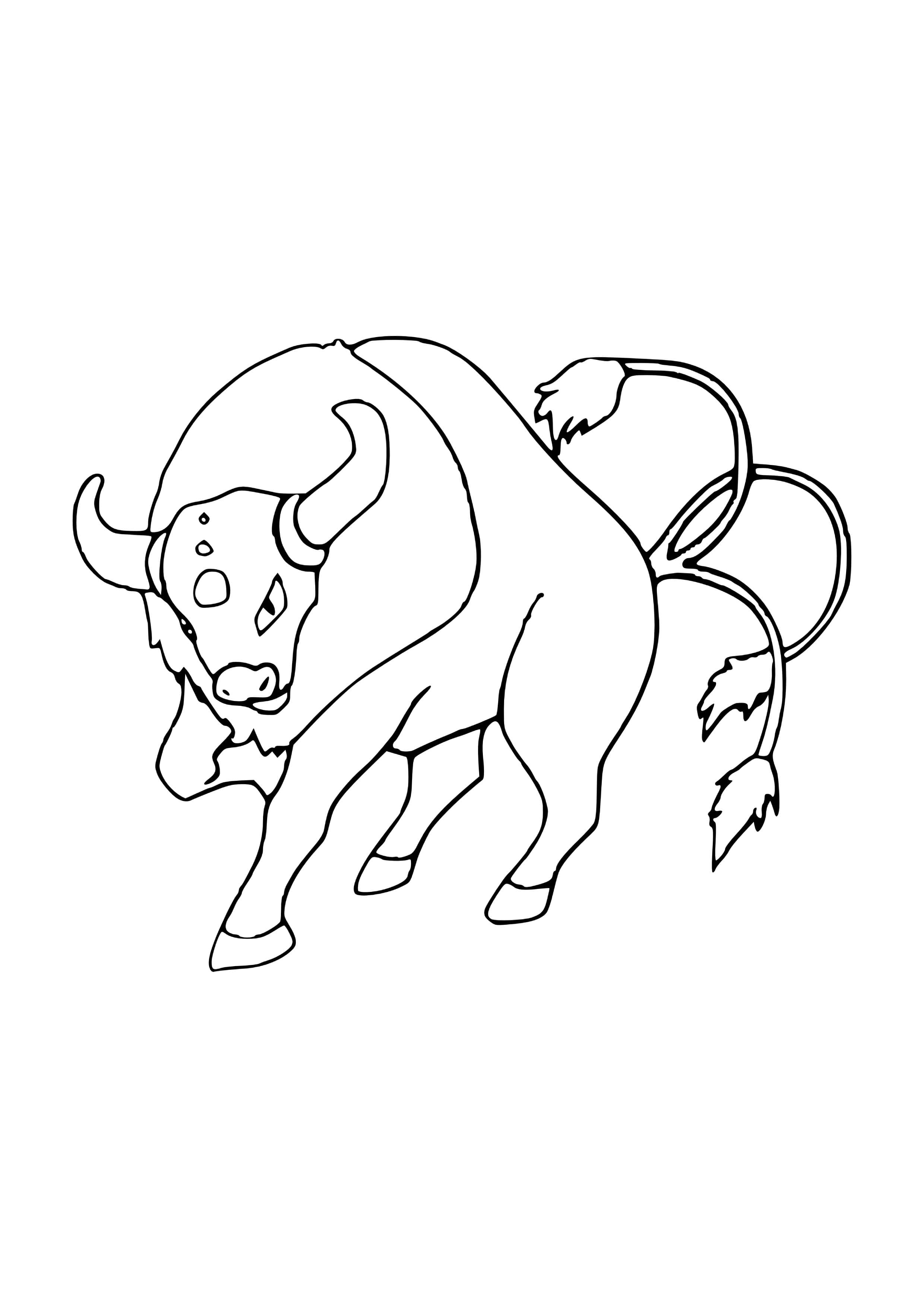 Coloriage Taurus (A4) à imprimer