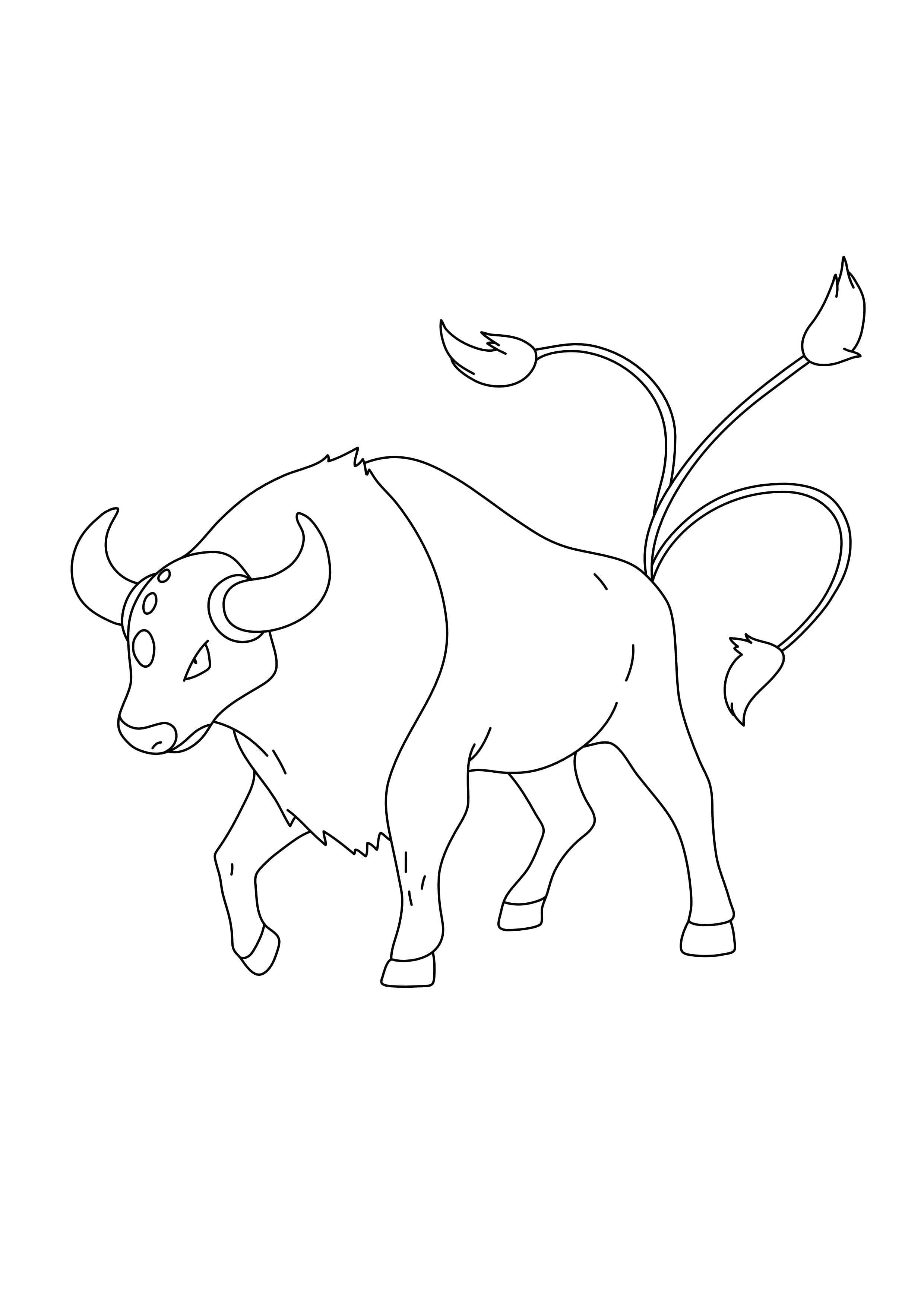 Coloriage Taurus (A4) à imprimer