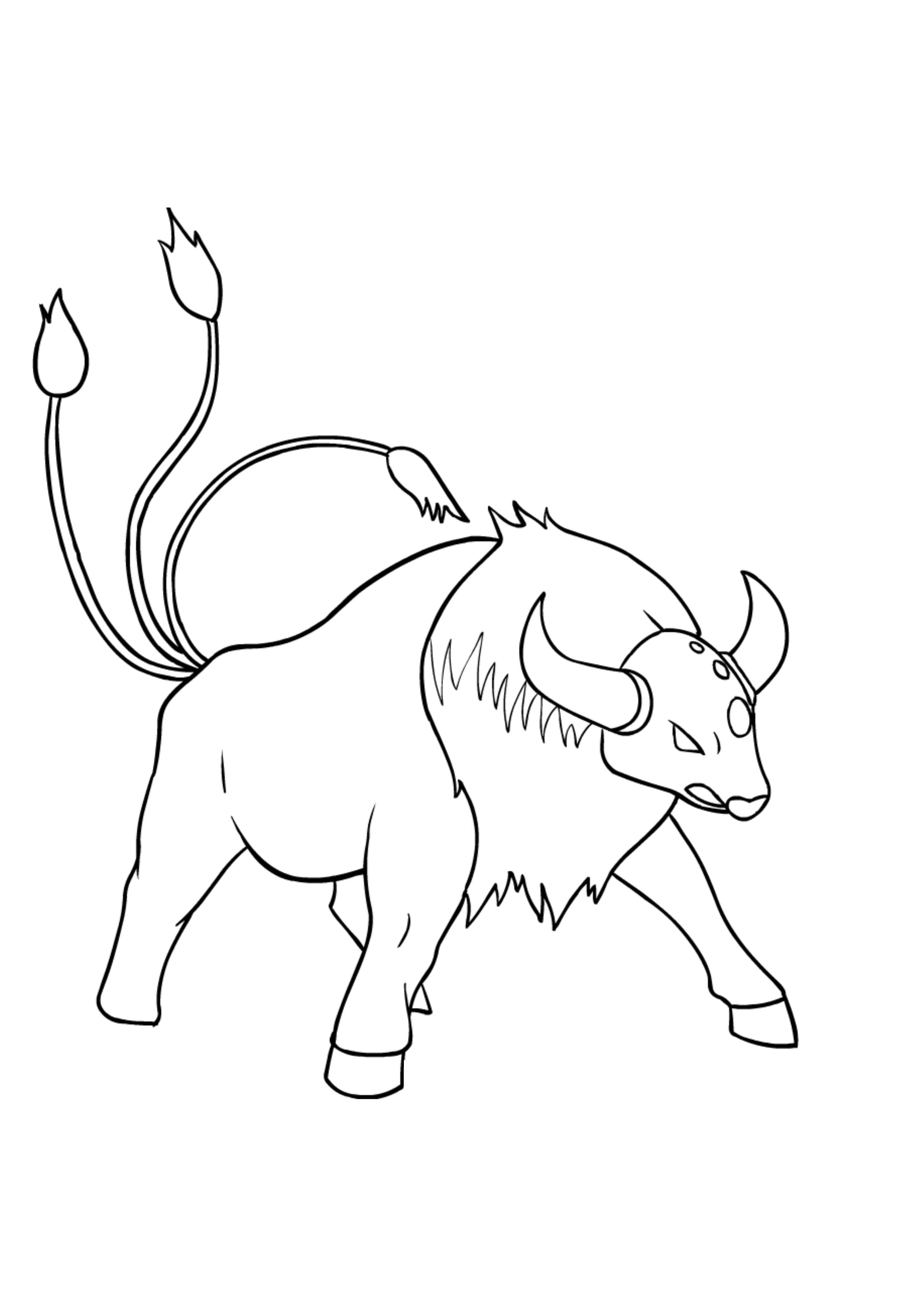 Coloriage Taurus (A4) à imprimer