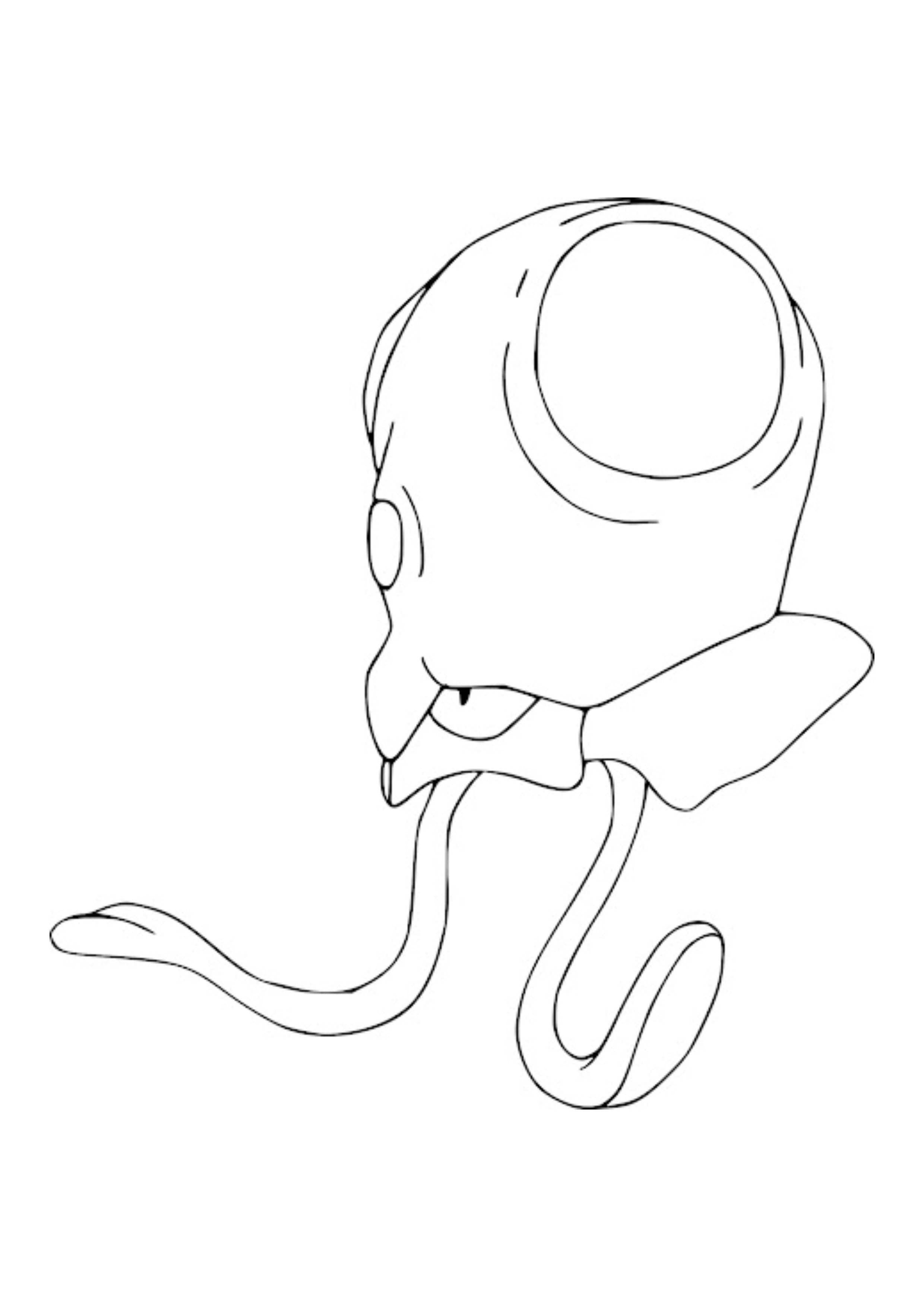 Coloriage Tentacool (A4) à imprimer