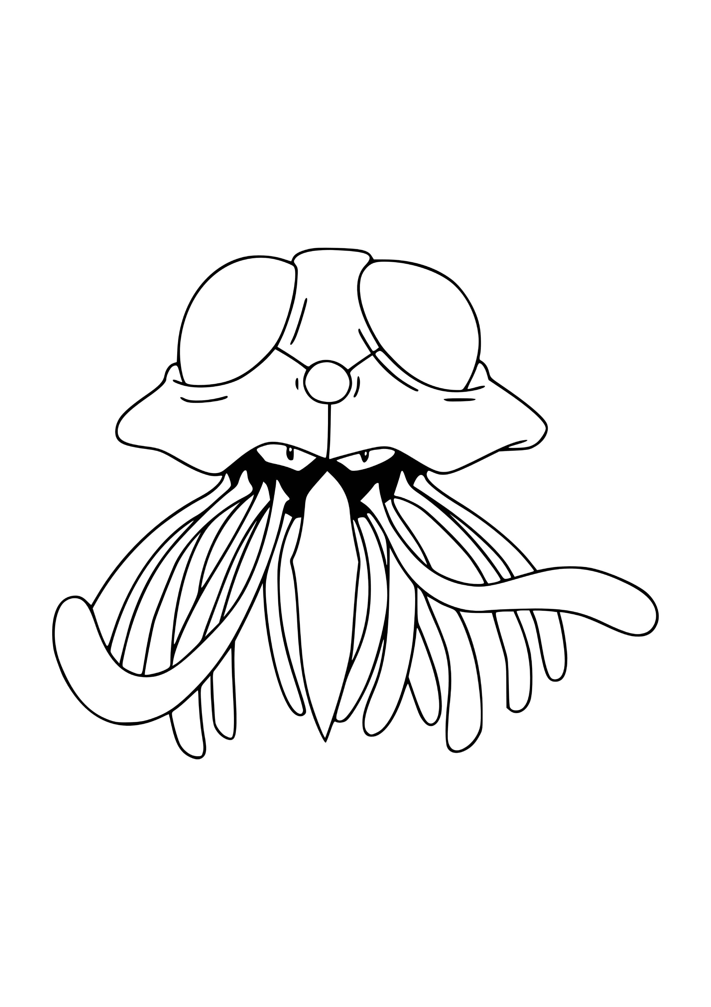 Coloriage Tentacruel (A4) à imprimer