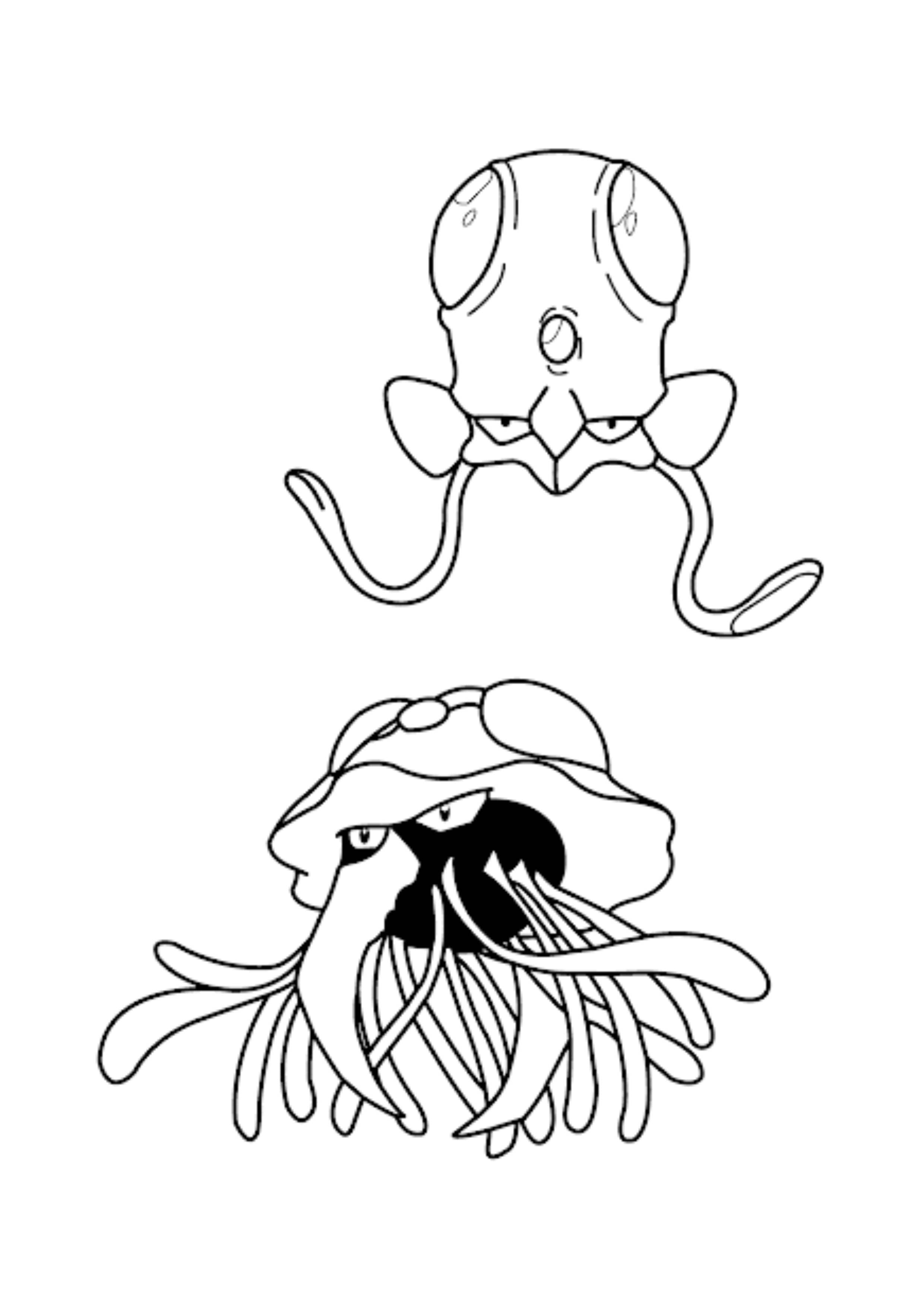 Coloriage Tentacruel (A4) à imprimer