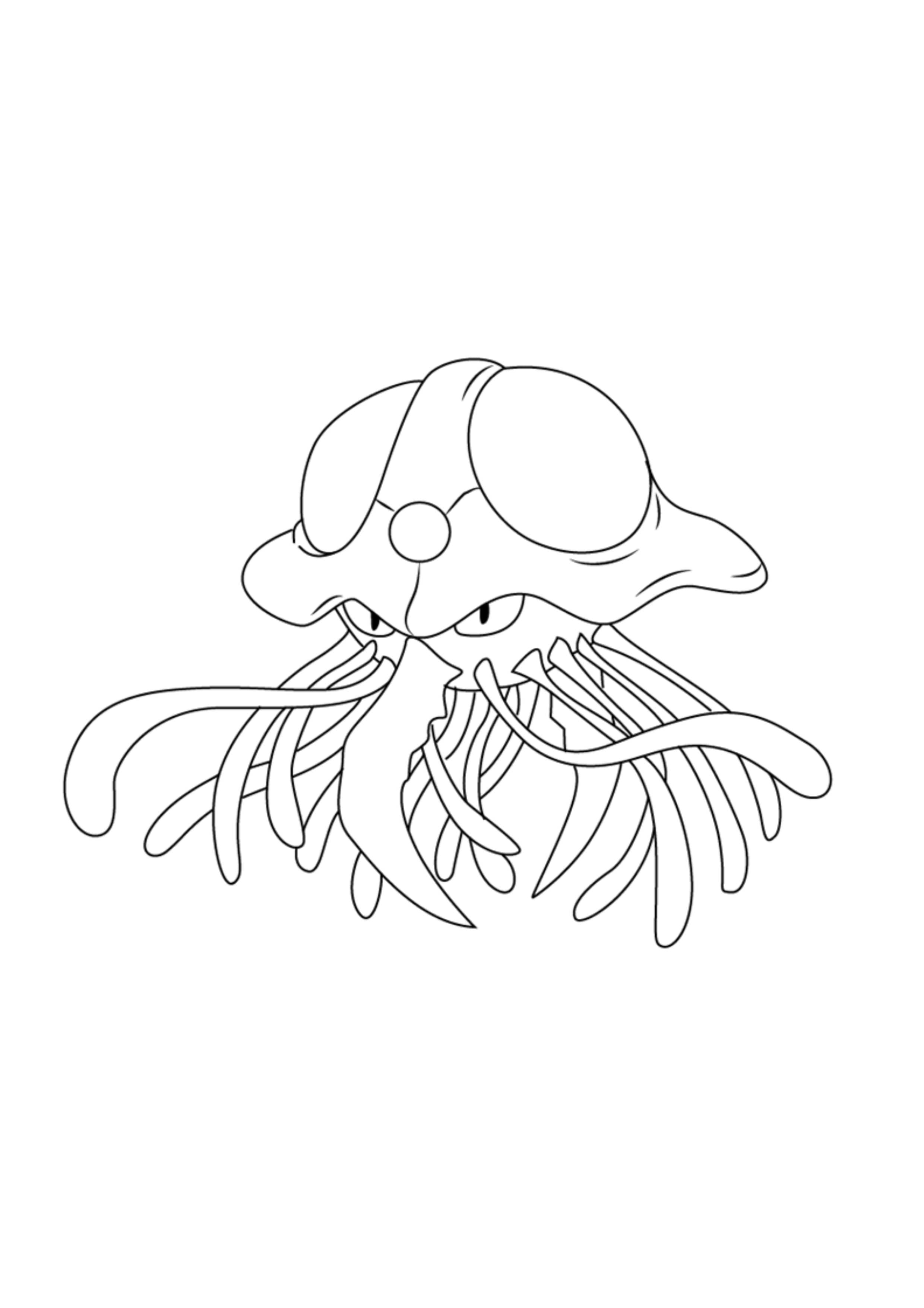 Coloriage Tentacruel (A4) à imprimer