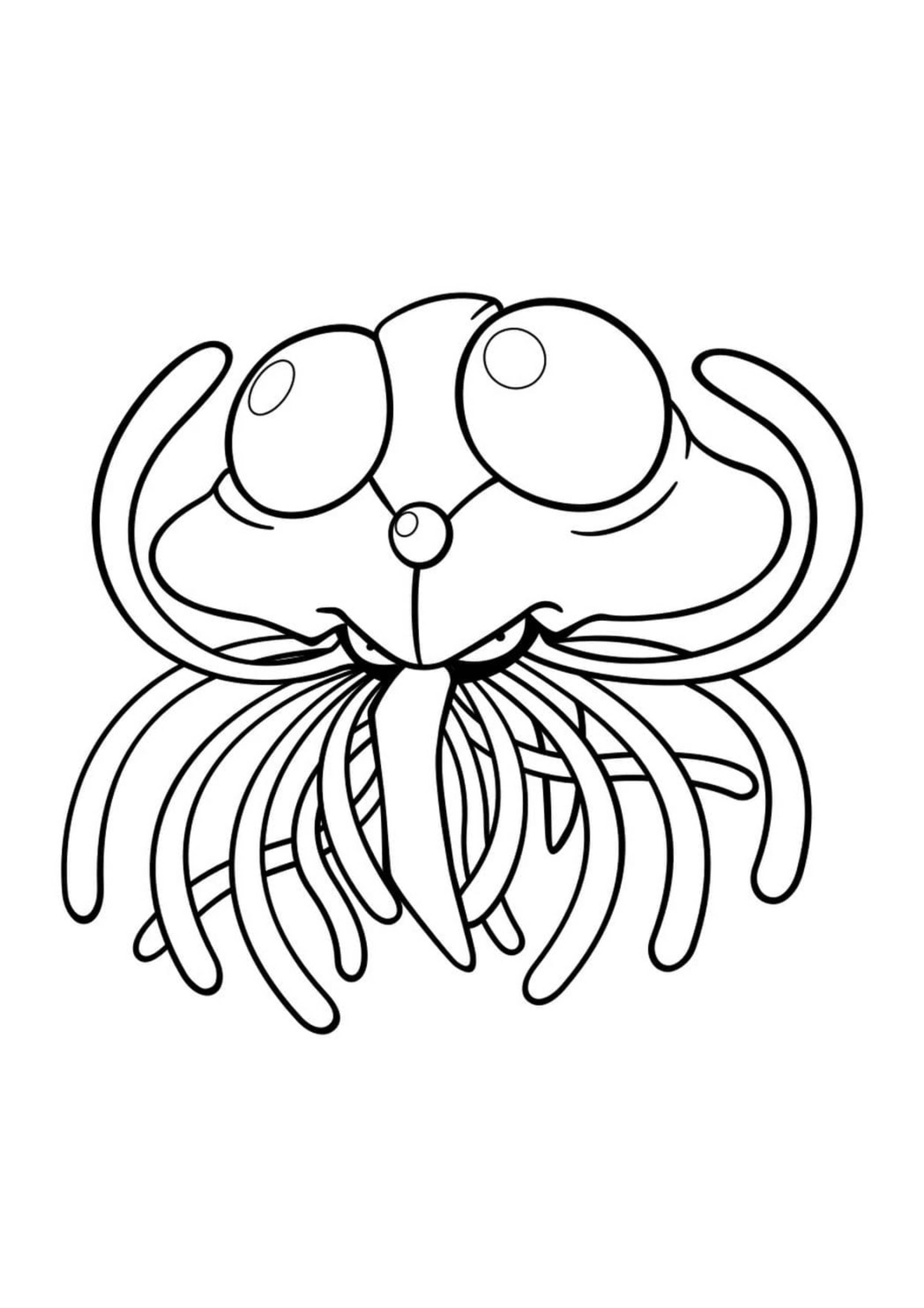 Coloriage Tentacruel (A4) à imprimer