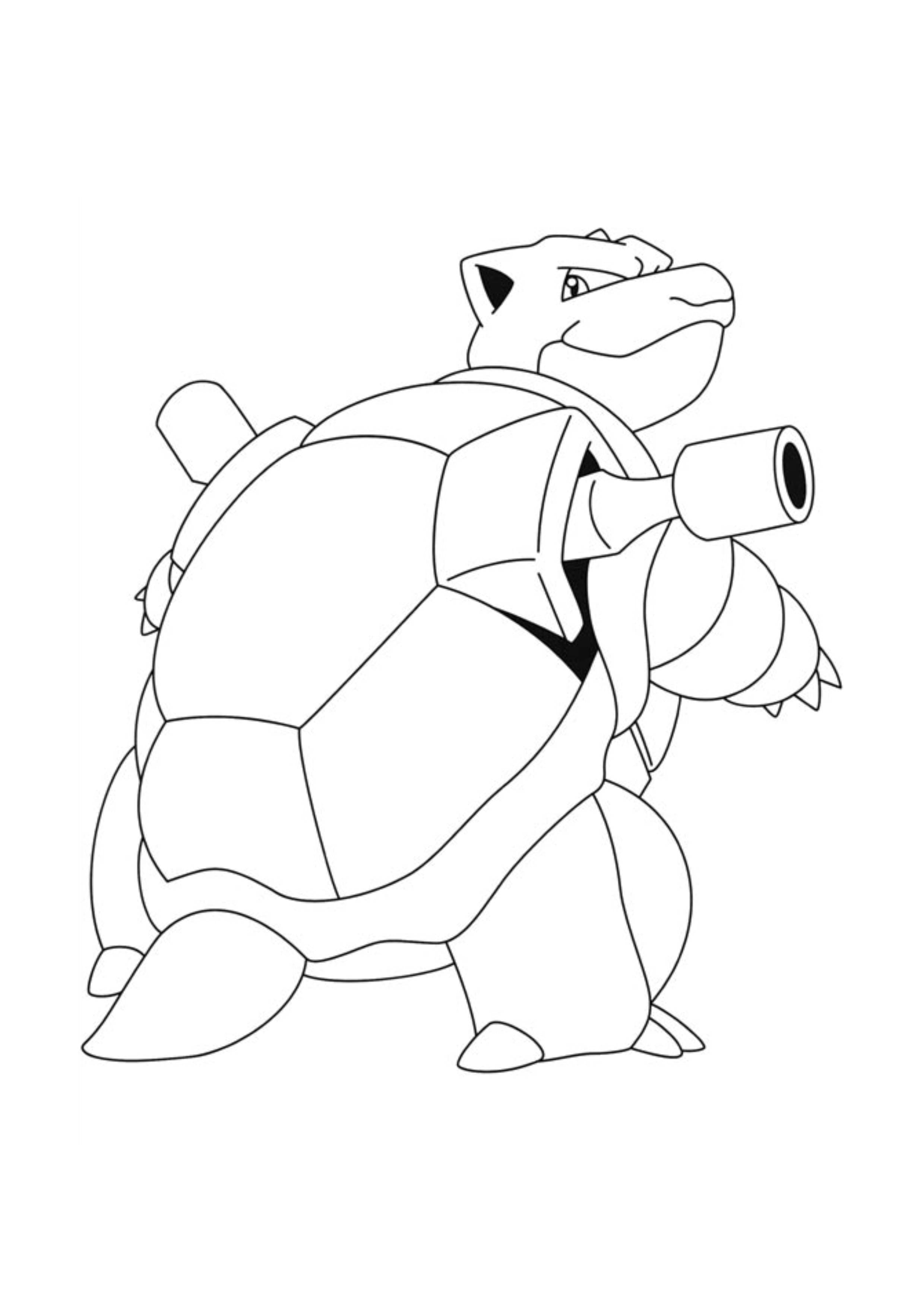 Coloriage Tortank (A4) à imprimer