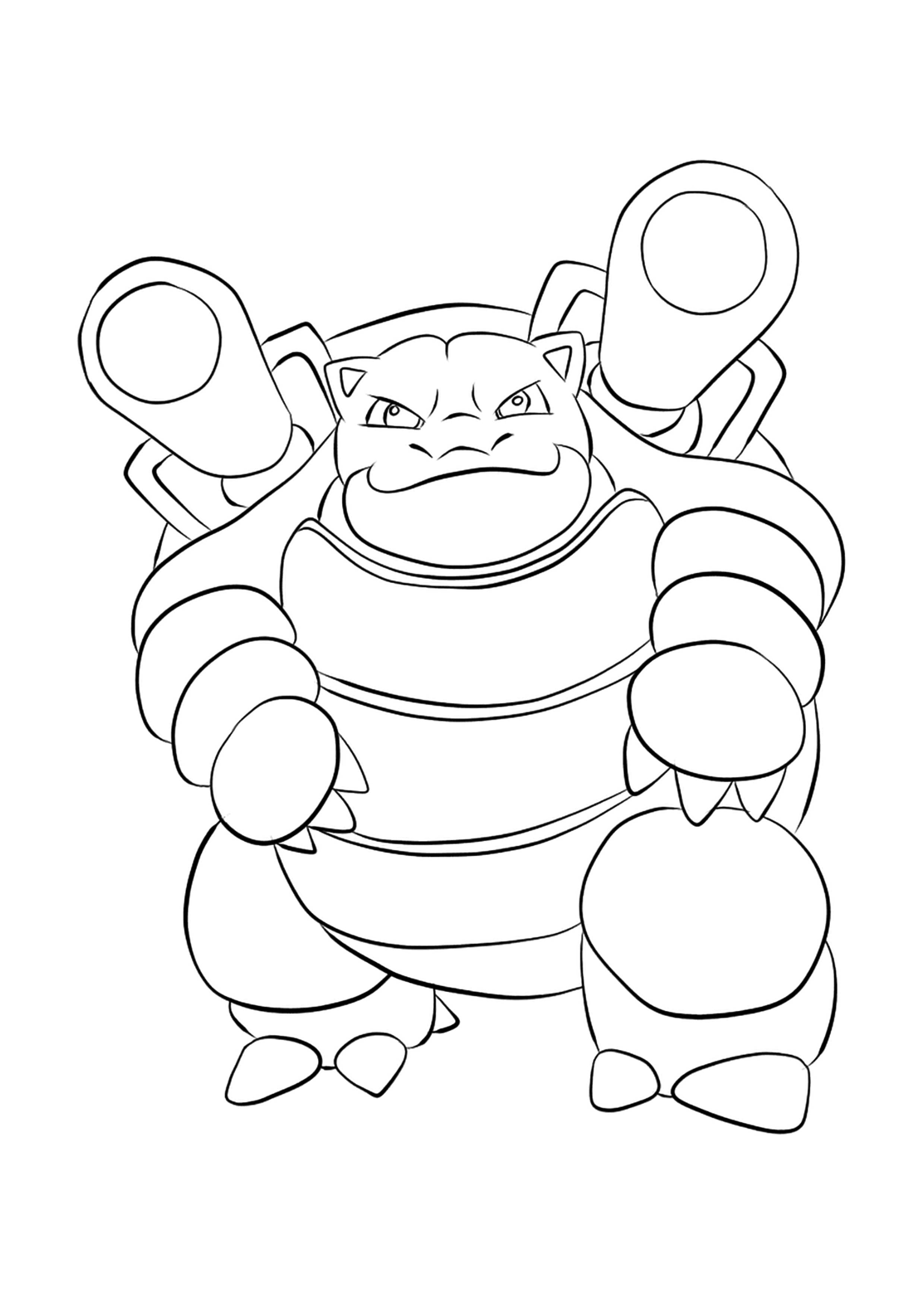 Coloriage Tortank (A4) à imprimer