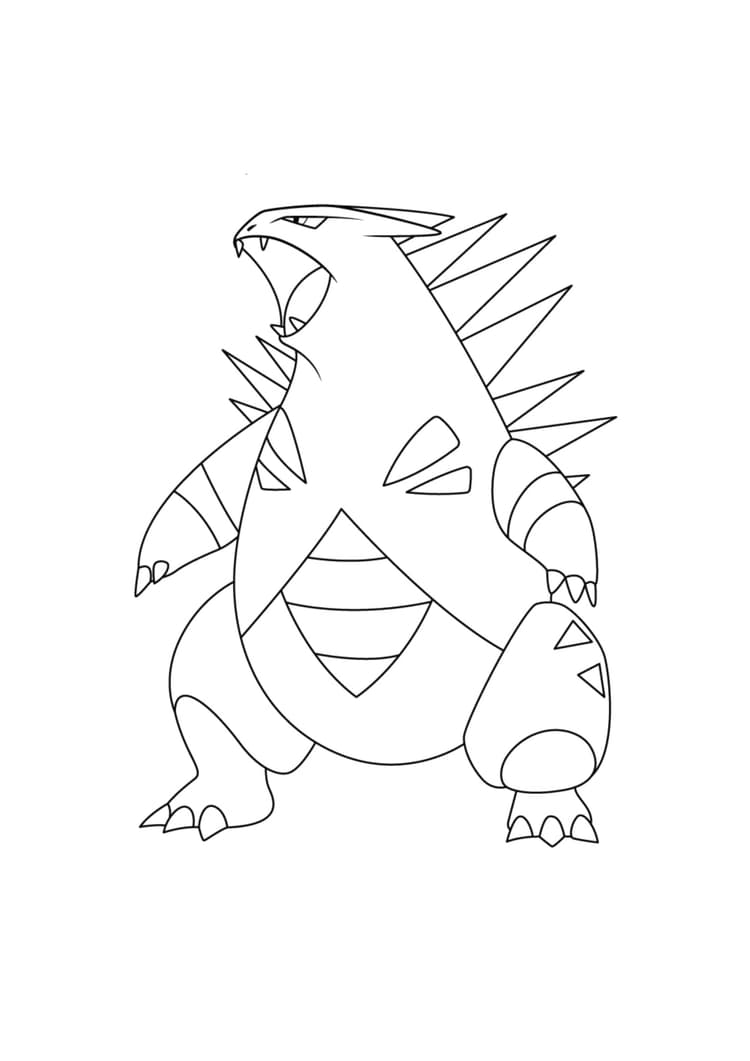 Coloriage Tyranocif (A4) à imprimer