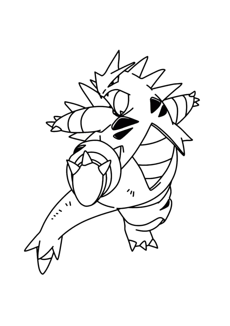 Coloriage Tyranocif (A4) à imprimer