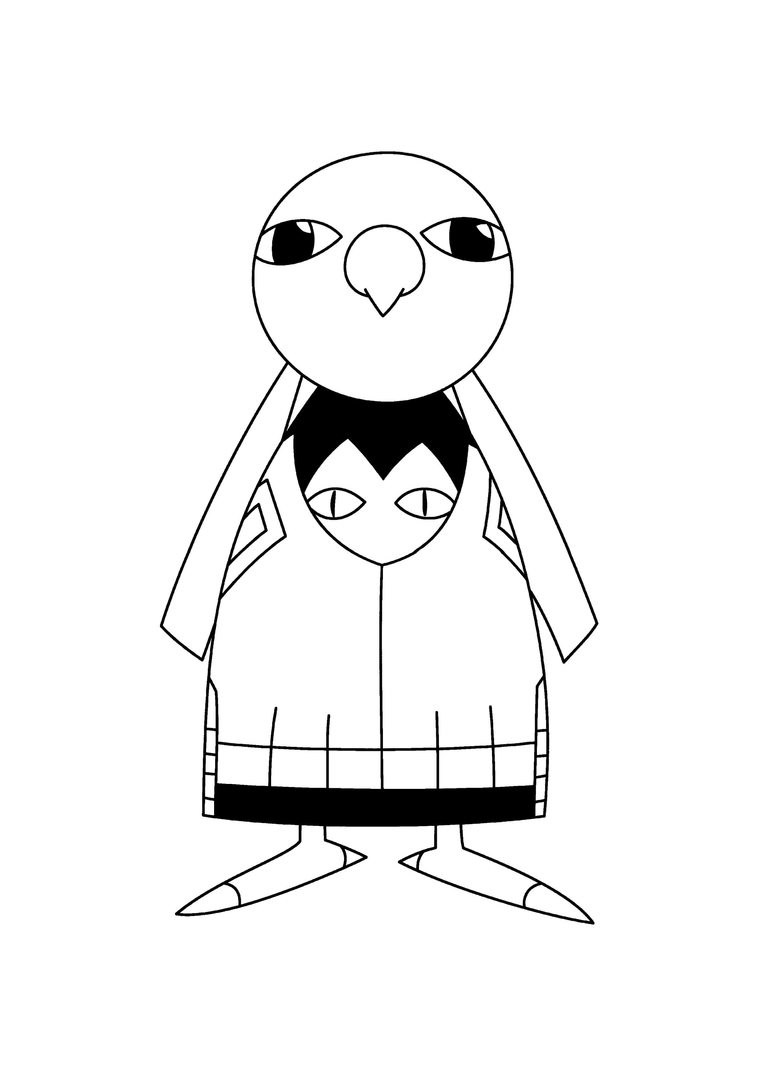 Coloriage Xatu (A4) à imprimer