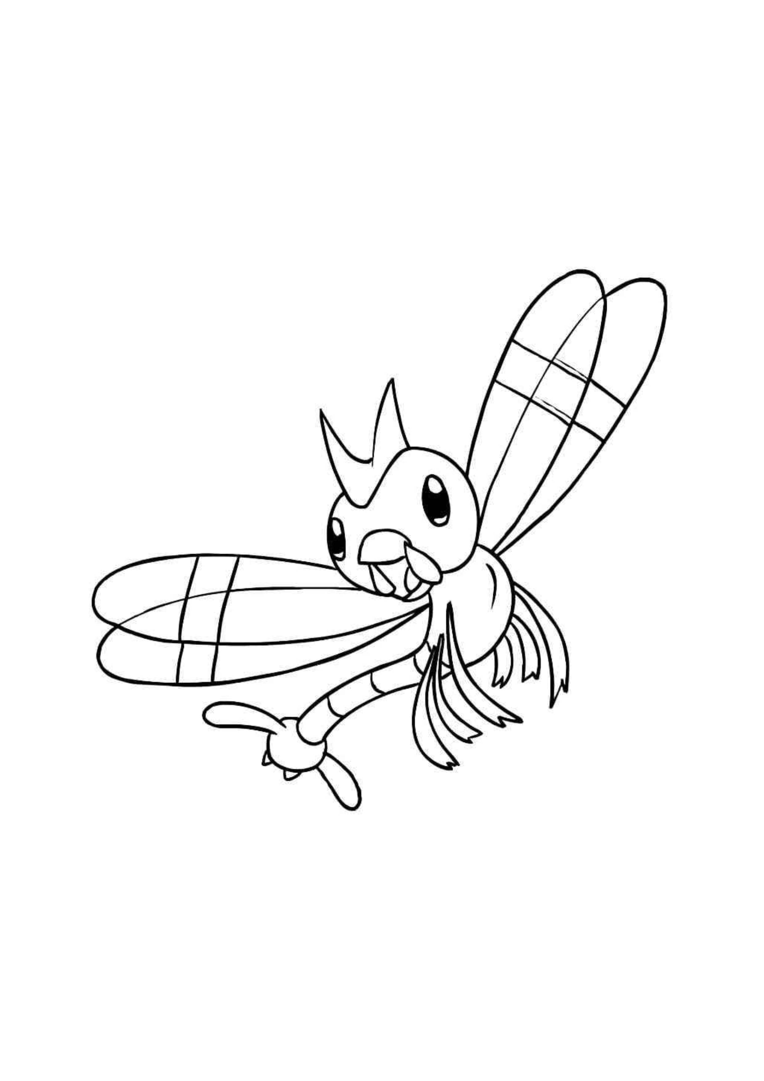 Coloriage Yanma (A4) à imprimer