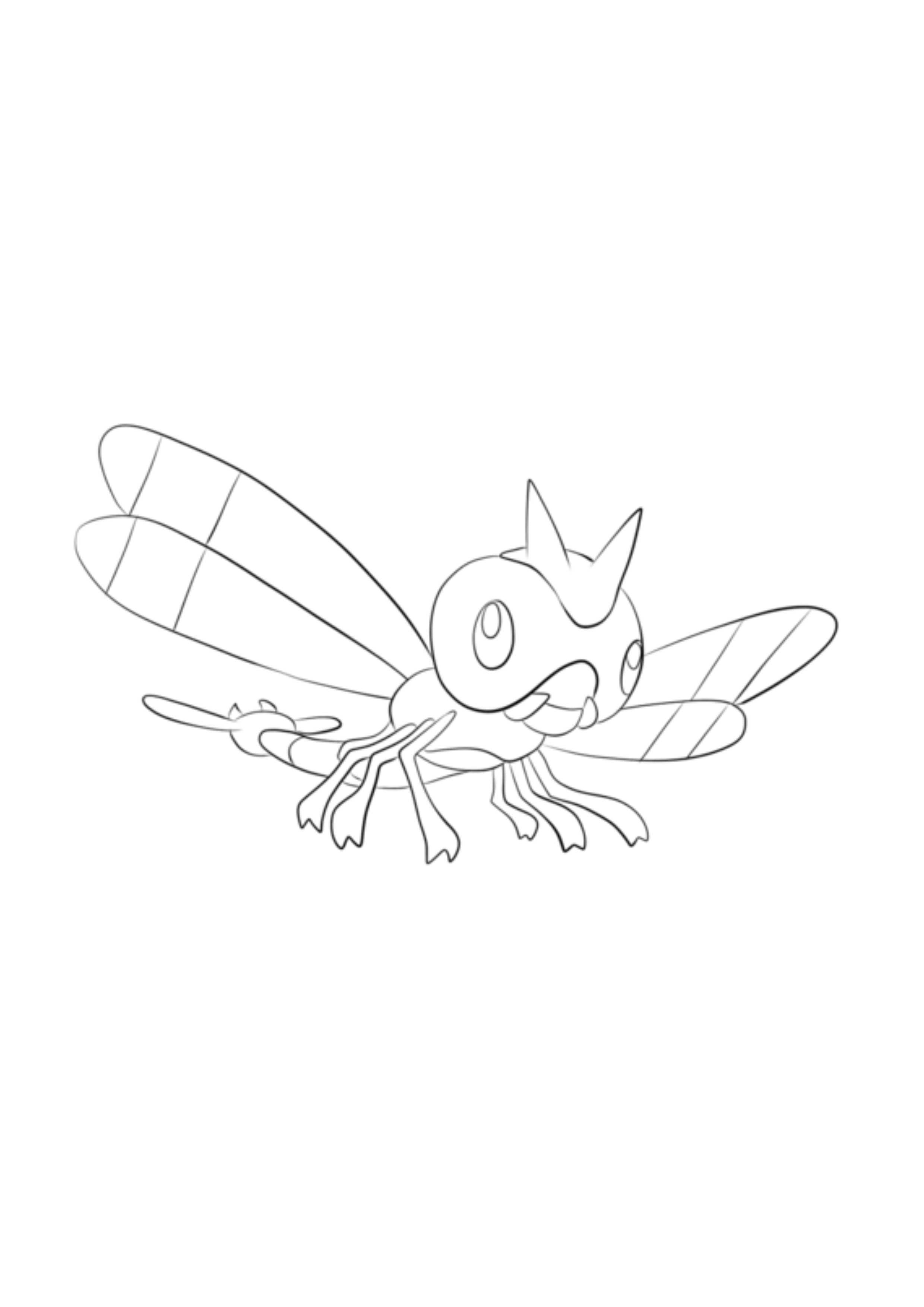 Coloriage Yanma (A4) à imprimer