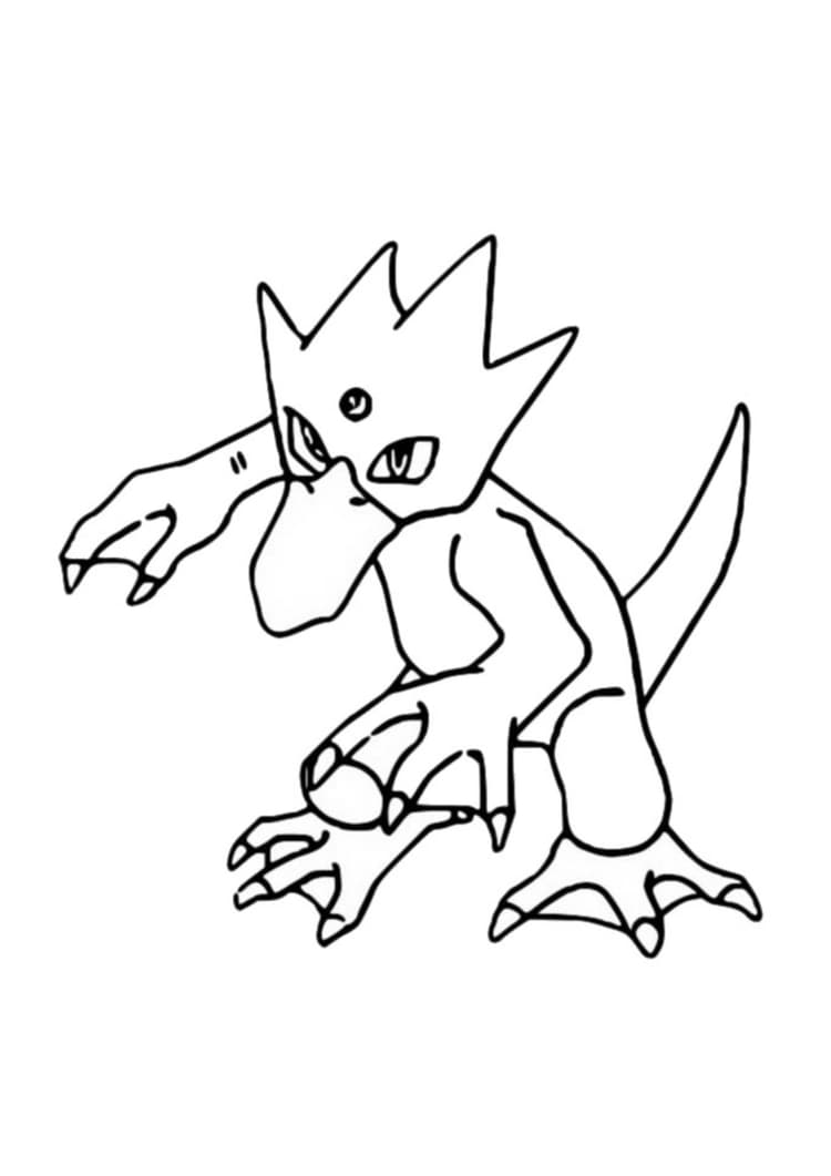 Coloriage Akwakwak (A4) à imprimer