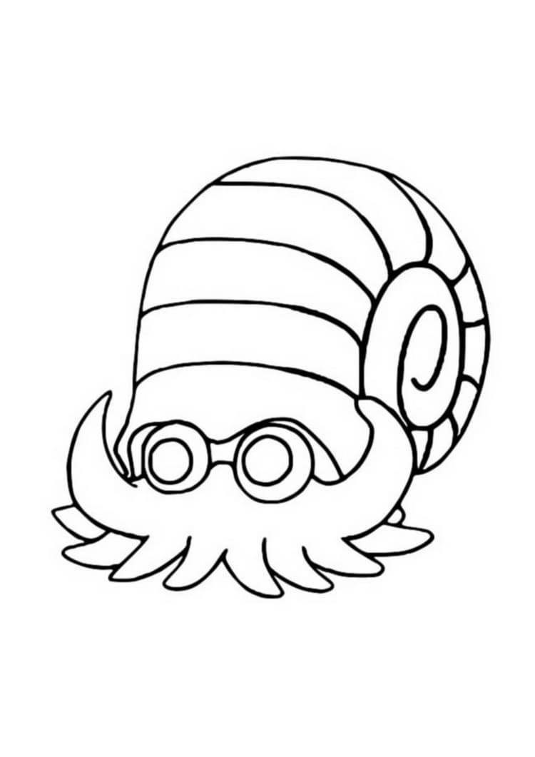 Coloriage Amonita (A4) à imprimer
