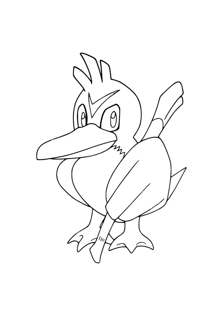 Coloriage Canarticho (A4) à imprimer