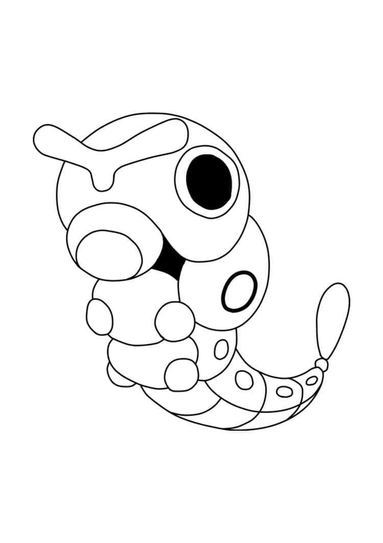 Coloriage Chenipan (A4) à imprimer