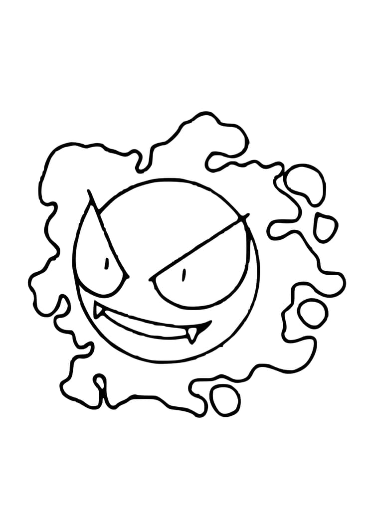 Coloriage Fantominus (A4) à imprimer