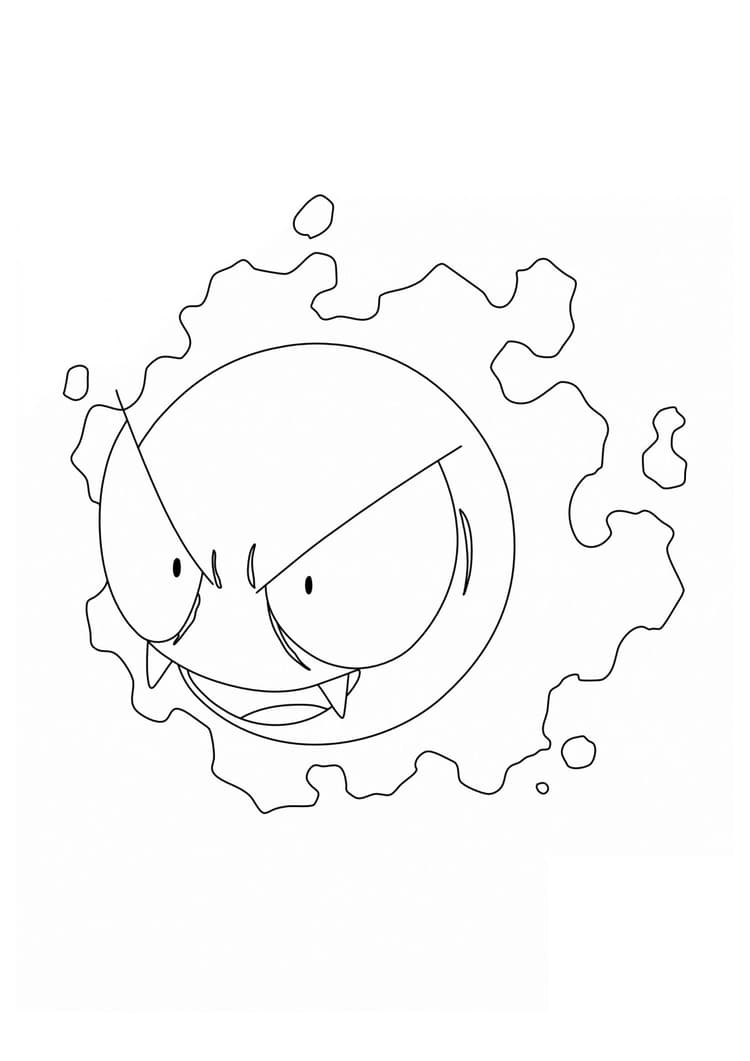 Coloriage Fantominus (A4) à imprimer