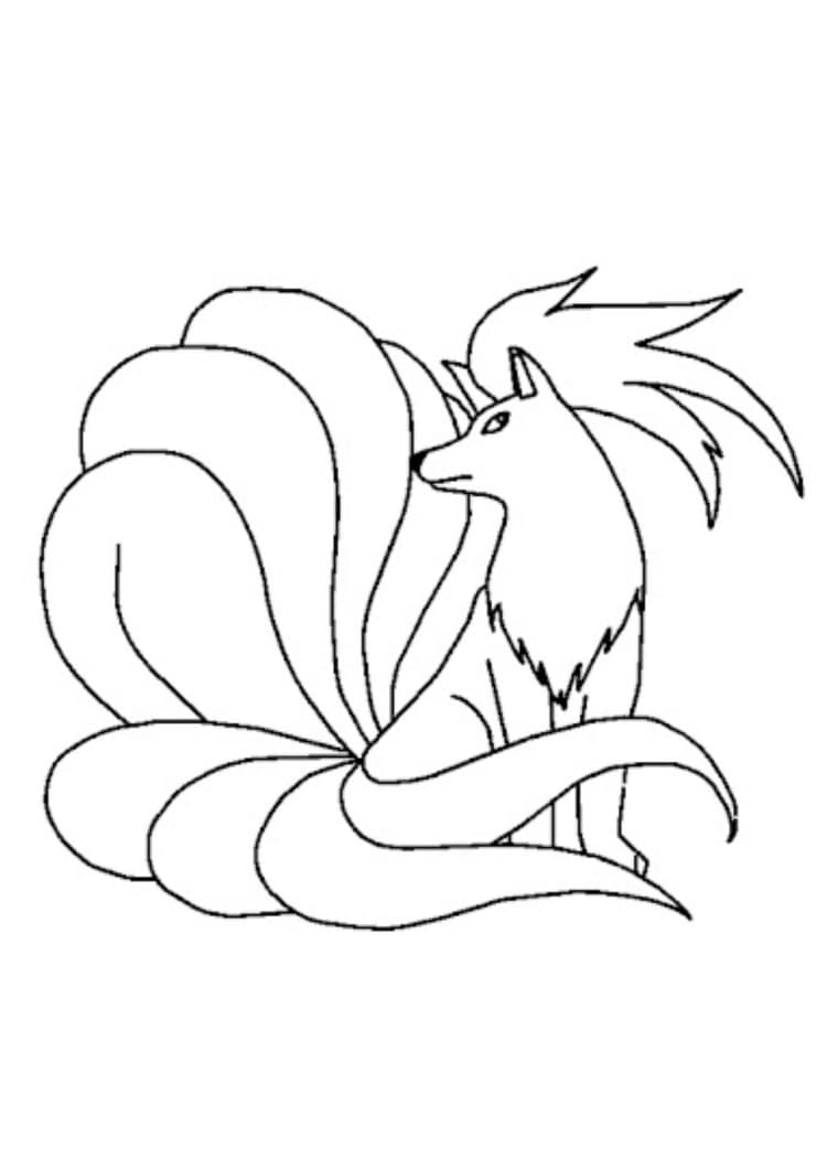 Coloriage Feunard (A4) à imprimer