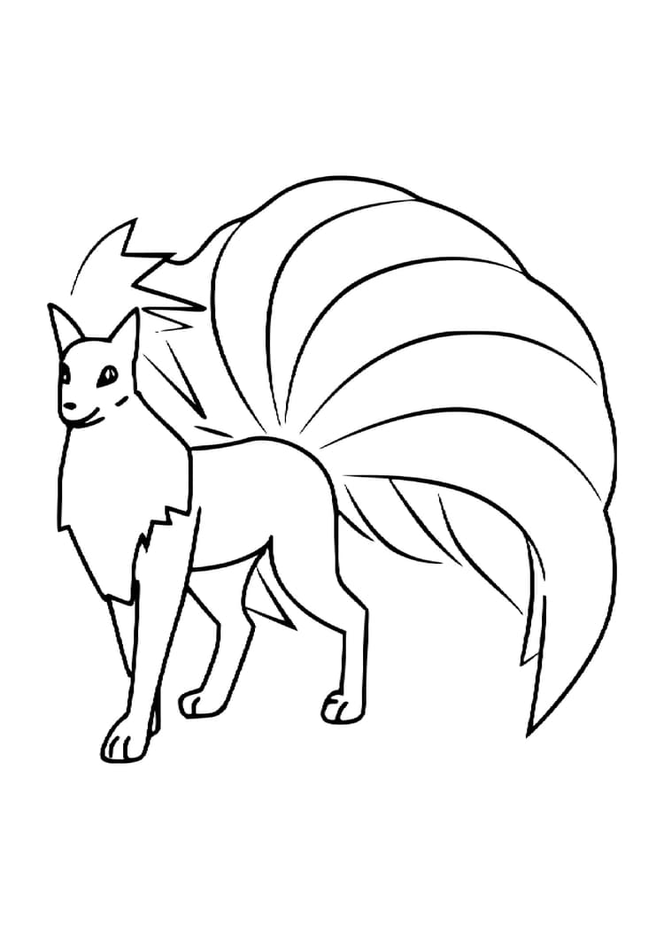 Coloriage Feunard (A4) à imprimer