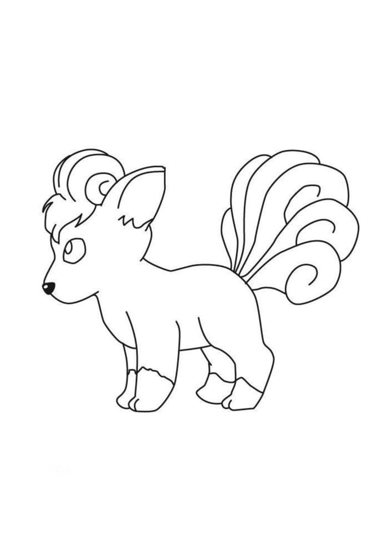Coloriage Goupix (A4) à imprimer