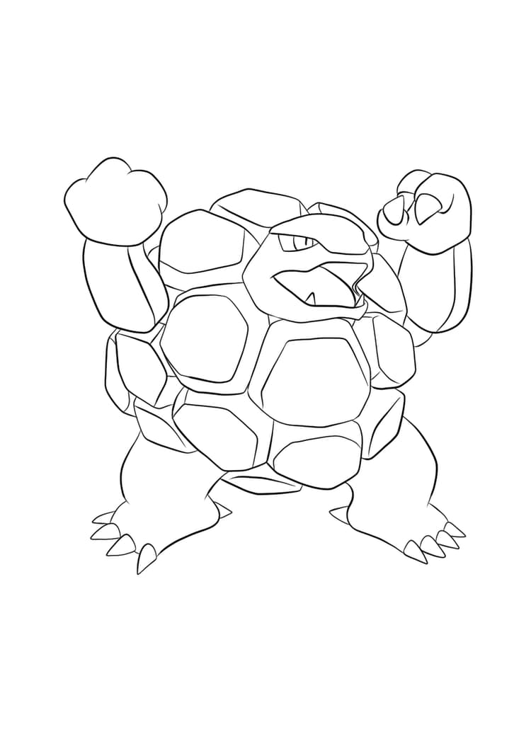 Coloriage Grolem (A4) à imprimer