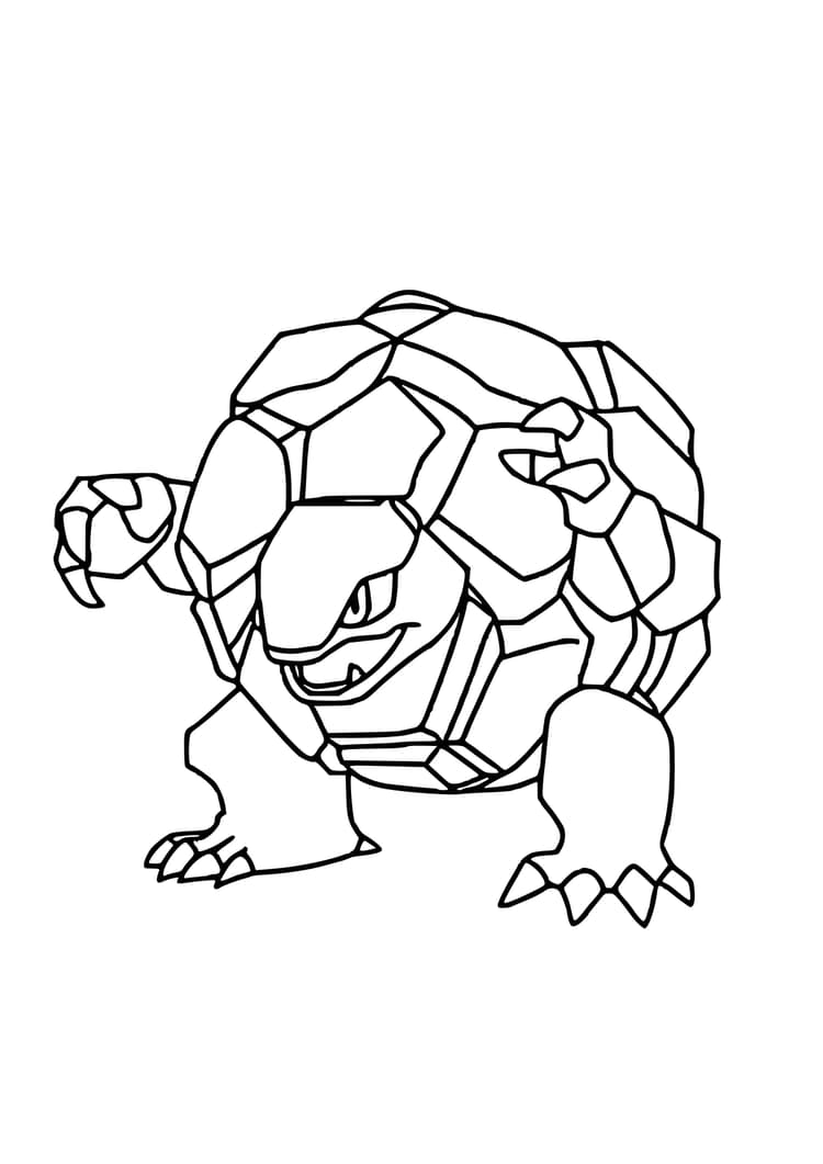 Coloriage Grolem (A4) à imprimer