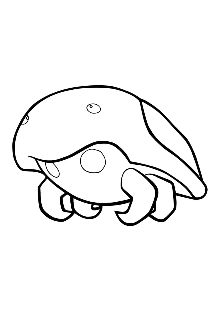 Coloriage Kabuto (A4) à imprimer