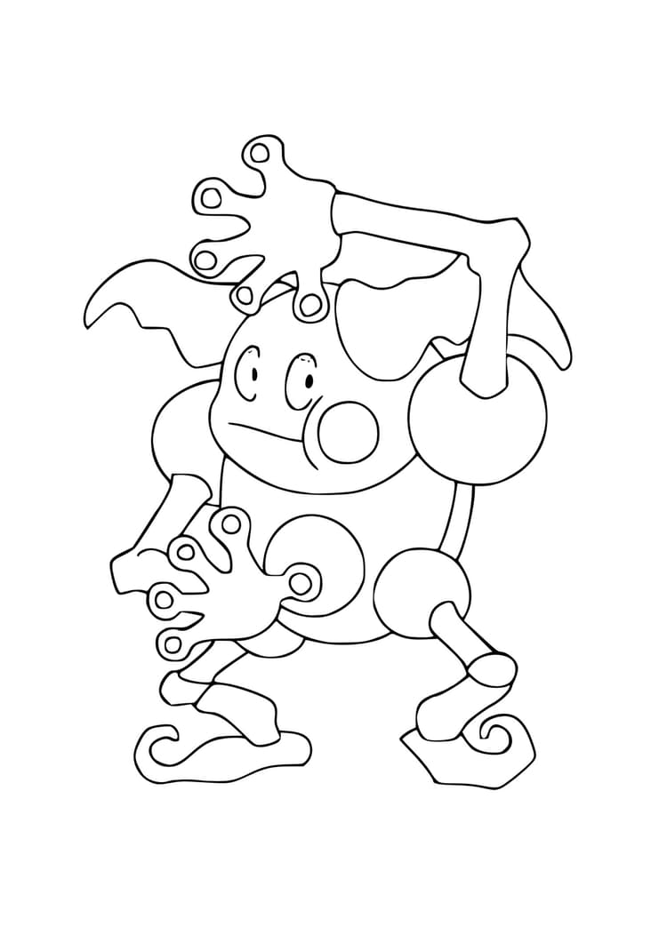 Coloriage M. Mime (A4) à imprimer