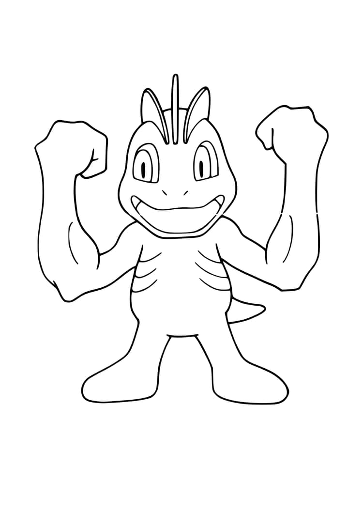 Coloriage Machoc (A4) à imprimer