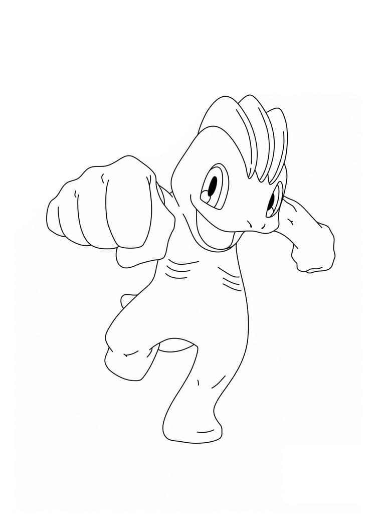 Coloriage Machoc (A4) à imprimer