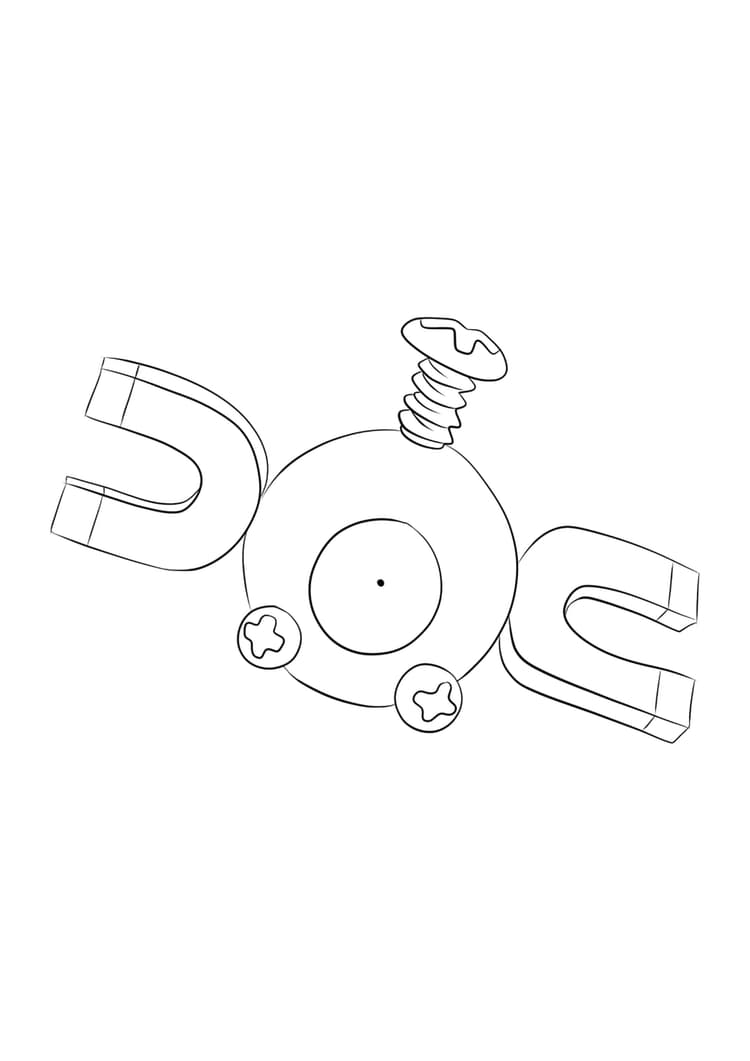 Coloriage Magnéti (A4) à imprimer