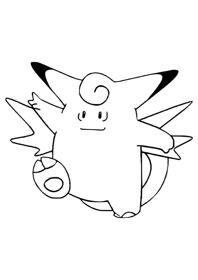 Coloriage Mélodelfe (A4) à imprimer