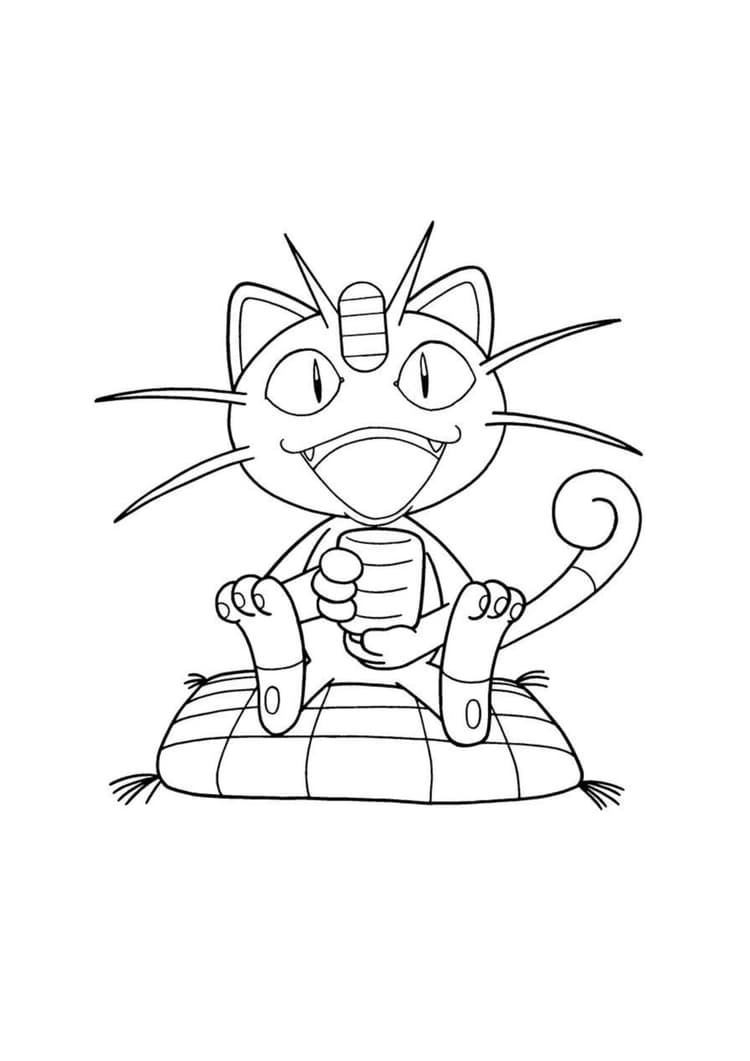Coloriage Miaouss (A4) à imprimer