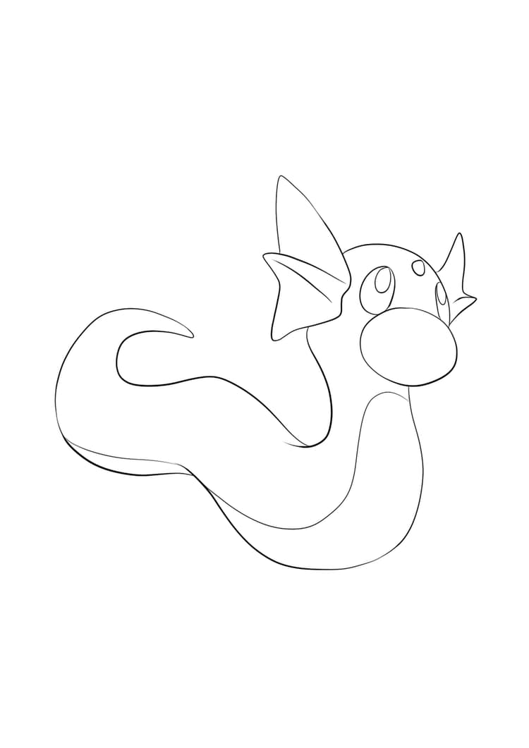 Coloriage Minidraco (A4) à imprimer