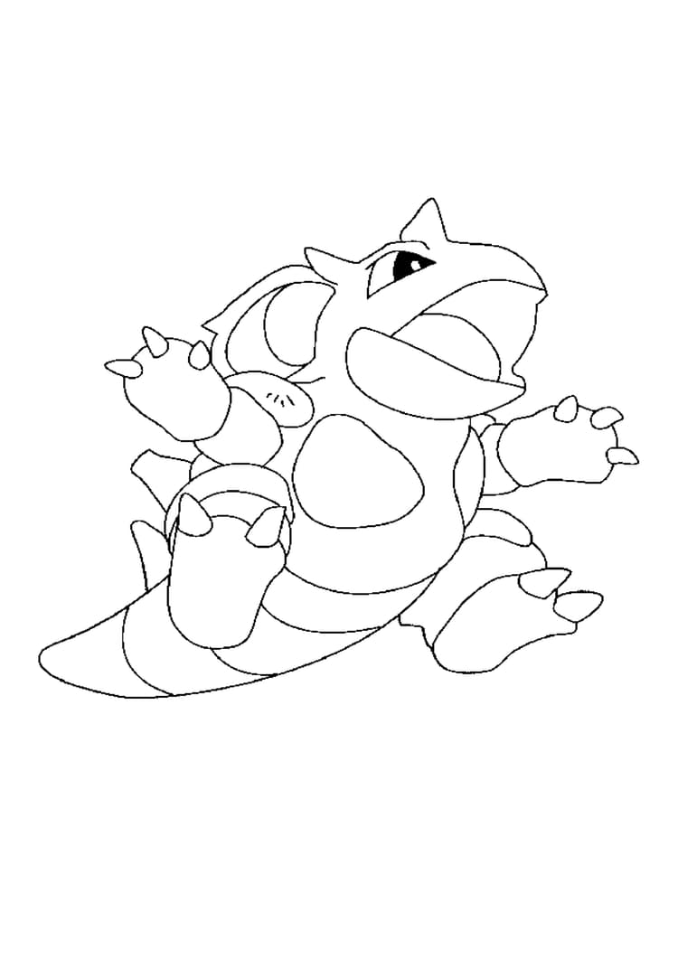 Coloriage Nidoqueen (A4) à imprimer