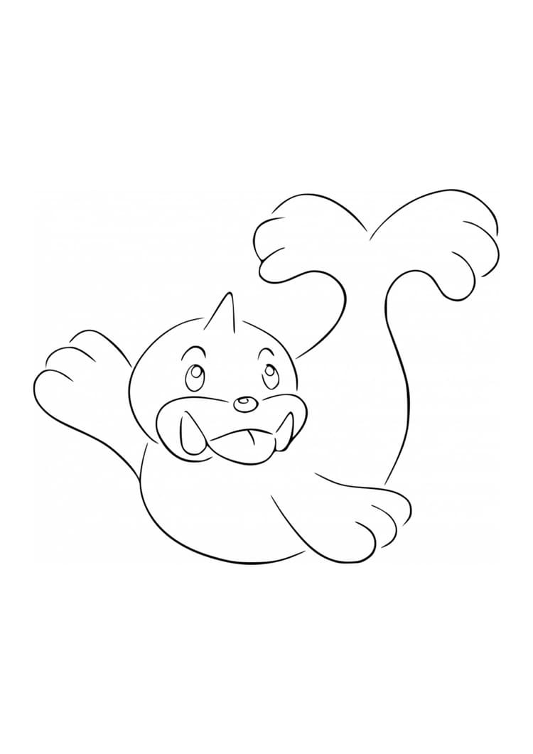 Coloriage Otaria (A4) à imprimer