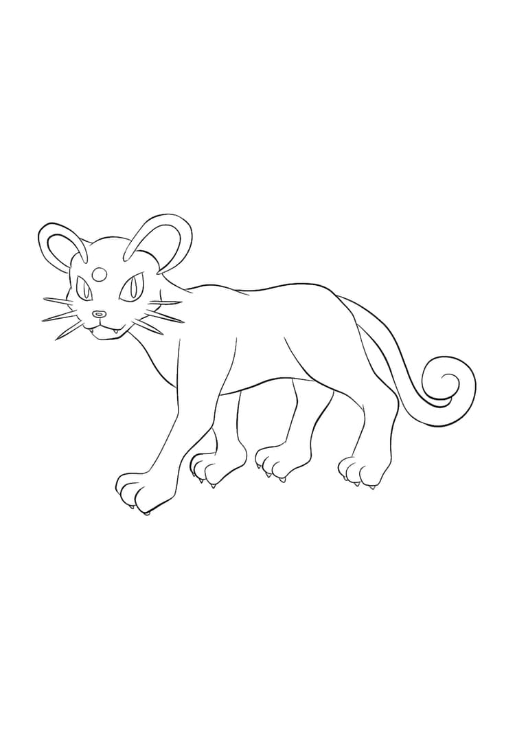 Coloriage Persian (A4) à imprimer