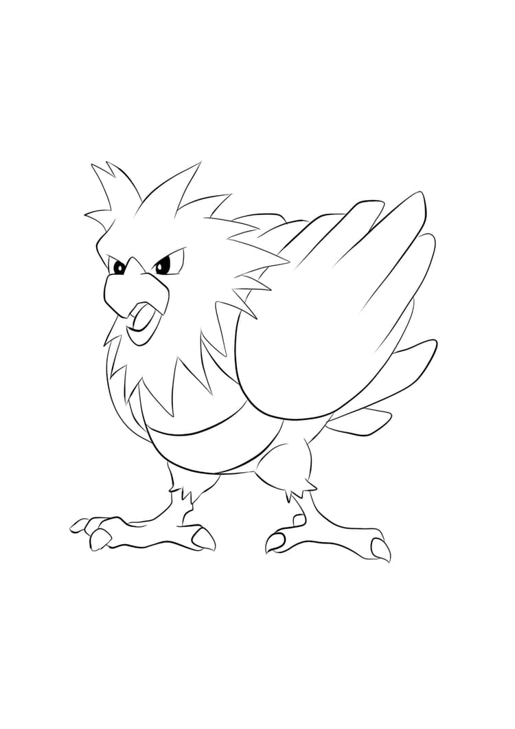 Coloriage Piafabec (A4) à imprimer