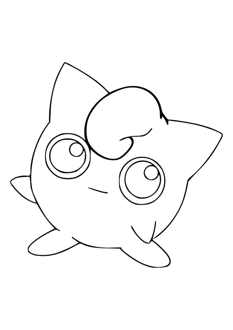 Coloriage Rondoudou (A4) à imprimer