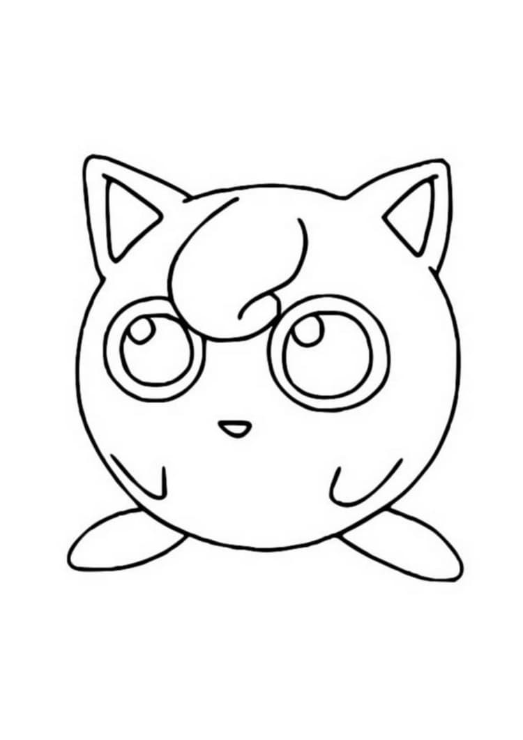 Coloriage Rondoudou (A4) à imprimer