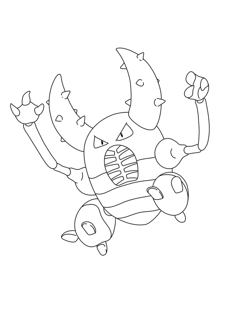 Coloriage Scarabrute (A4) à imprimer