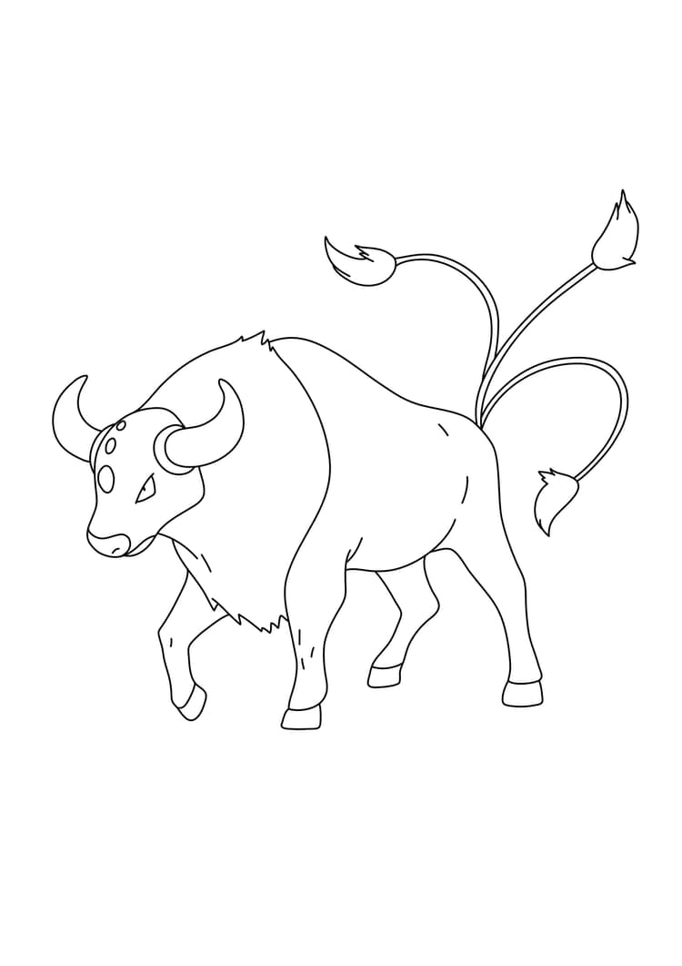 Coloriage Taurus (A4) à imprimer