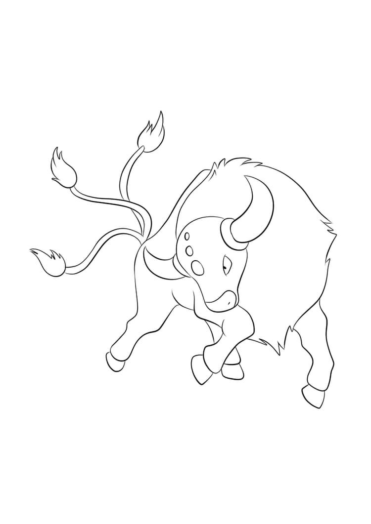 Coloriage Taurus (A4) à imprimer