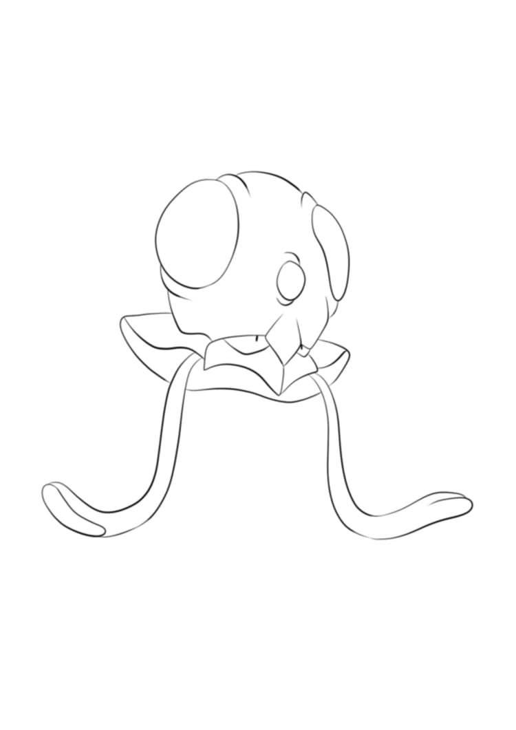 Coloriage Tentacool (A4) à imprimer