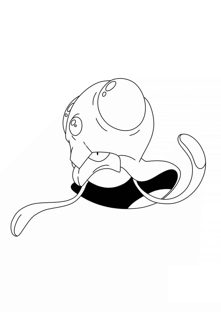 Coloriage Tentacool (A4) à imprimer