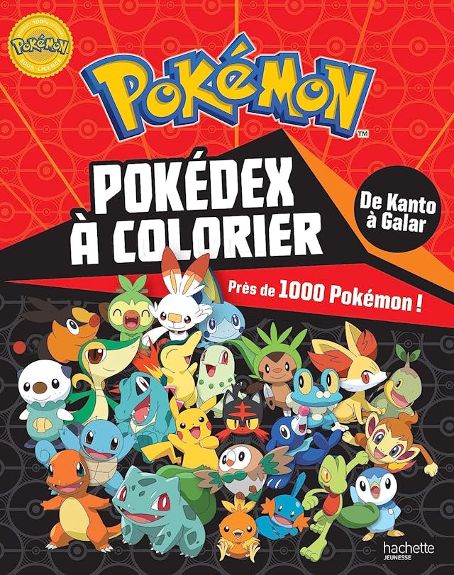 Pokémon - Pokédex de Kanto à Galar à colorier