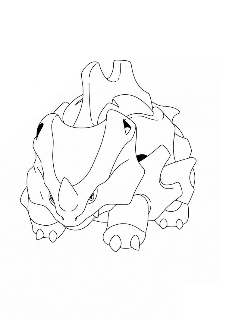 Coloriage Rhinocorne (A4) à imprimer